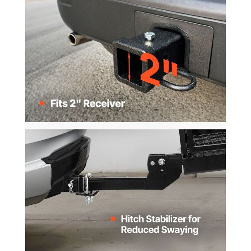 60 x 24 x 14 Hitch Cargo Carrier 500 lbs Capacity Hitch Cargo Carrier