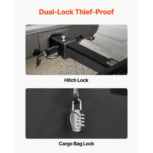 60 x 20 x 6 Hitch Cargo Carrier 500 lbs Capacity Hitch Cargo Carrier