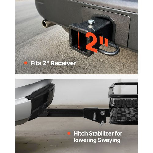 60 x 20 x 6 Hitch Cargo Carrier 500 lbs Capacity Hitch Cargo Carrier