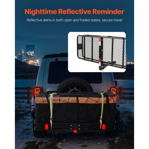 60 x 20 x 6 Hitch Cargo Carrier 500 lbs Capacity Hitch Cargo Carrier