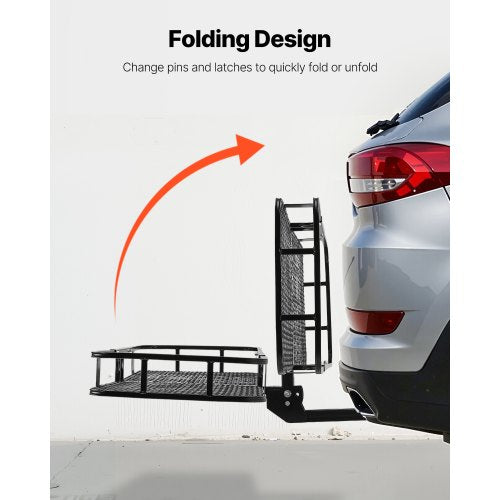 60 x 24 x 6 Hitch Cargo Carrier 500 lbs Capacity Hitch Cargo Carrier