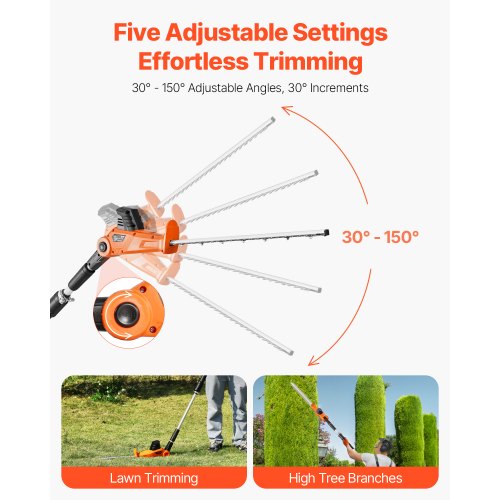 Electric Hedge Trimmer 1200 RPM 62 – 7.8 Ft Extendable Pole Hedge