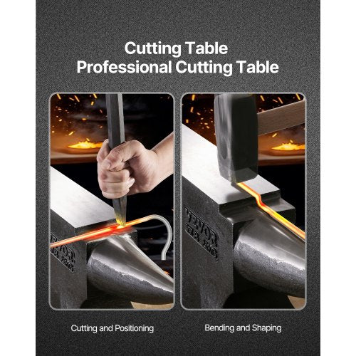 Single Horn Anvil 55lbs Cast Steel Anvil High Hardness Rugged Round Horn