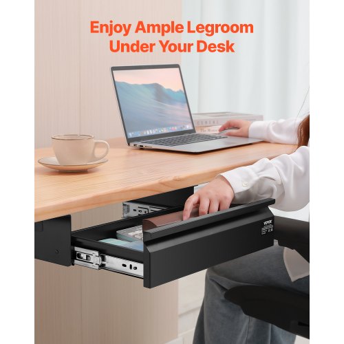 16 Wide Under Desk Drawer Slide Out Under Desk Mounted Pullout Drawer