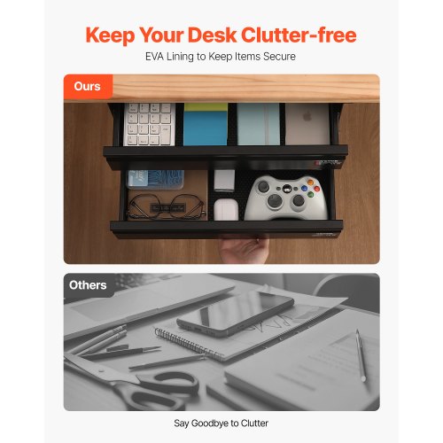 16 Wide Under Desk Drawer Slide Out Under Desk Mounted Pullout Drawer