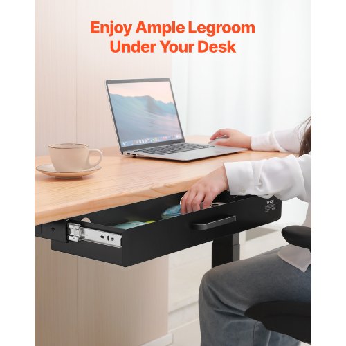 22 Wide Under Desk Drawer Slide Out Under Desk Mounted Pullout Drawer