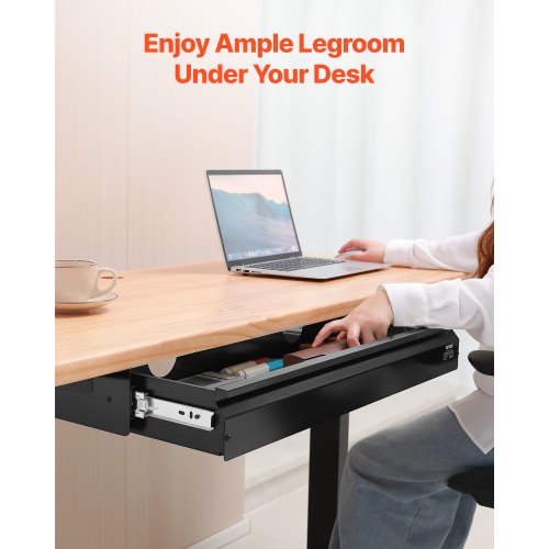26 Wide Under Desk Drawer Slide Out Under Desk Mounted Pullout Drawer