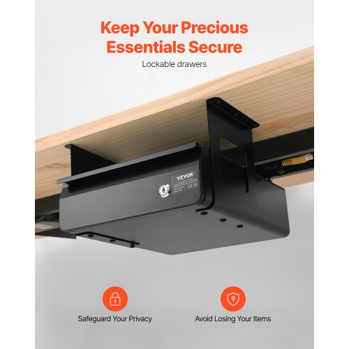 13 Wide Under Desk Drawer Slide Out Under Desk Mounted Pullout Drawer