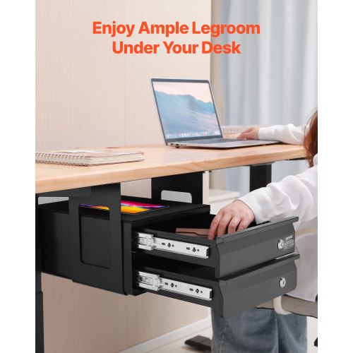 13 Wide Under Desk Drawer Slide Out Under Table Pullout Drawer