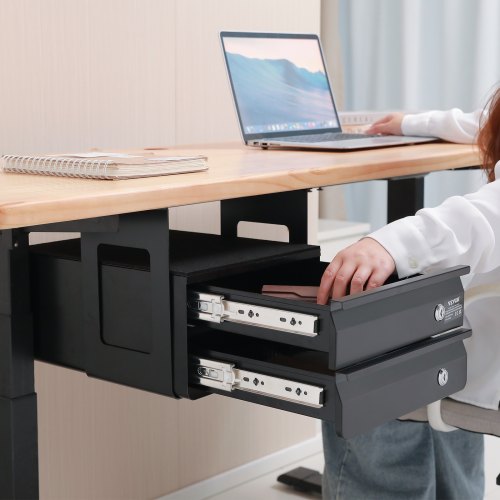 13 Wide Under Desk Drawer Slide Out Under Table Pullout Drawer