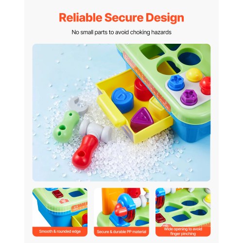 Musical Workbench Toy Sounds Lights Musical Learning Workbench for Toddler Age 2