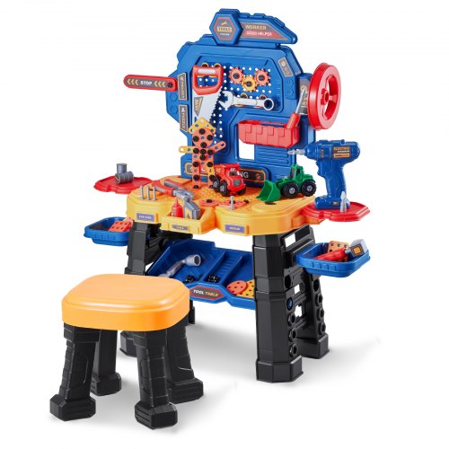 Kids Workbench 181 pcs Kids Tool Bench with Realistic Tools and Electric