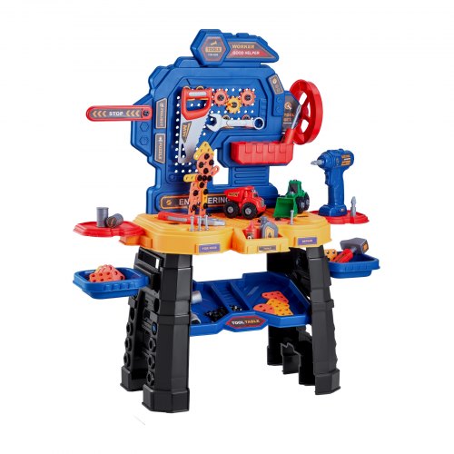 Kids Workbench 181 pcs Kids Tool Bench with Realistic Tools and Electric