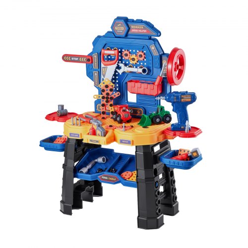 Kids Workbench 181 pcs Kids Tool Bench with Realistic Tools and Electric