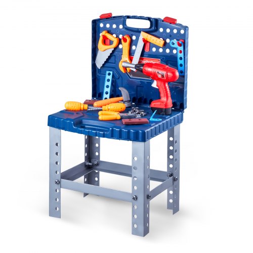 Kids Workbench 56 pcs Kids Tool Bench with Realistic Tools and Electric