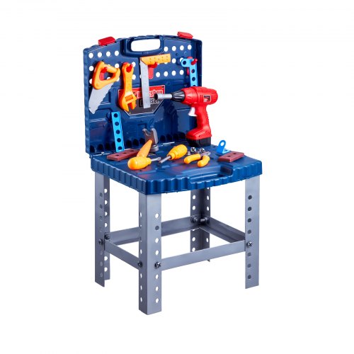 Kids Workbench 56 pcs Kids Tool Bench with Realistic Tools and Electric