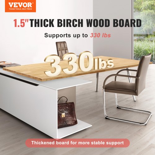 Wood Table Top Holds up to 330 lb 295 x 236 x 15 Rectangular