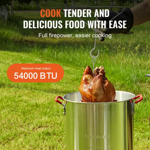 Turkey Deep Fryer 30qt Turkey Fryer Boiler Steamer Cooker Set Outdoor