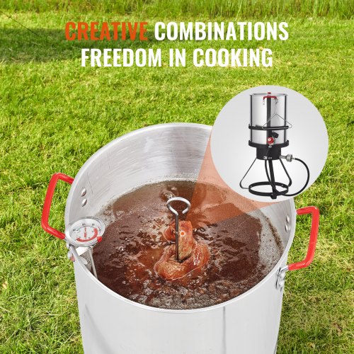 Turkey Deep Fryer 30qt Turkey Fryer Boiler Steamer Cooker Set Outdoor