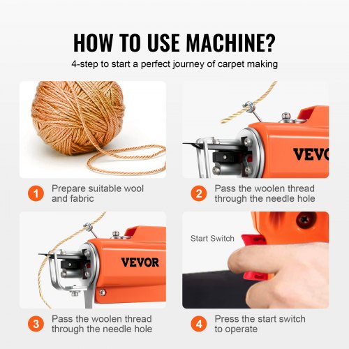 Tufting Gun 2 In 1 Cut Loop Pile Electric Carpet Weaving Flocking Machine Rug