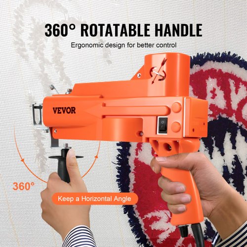 Tufting Gun 2 In 1 Cut Loop Pile Electric Carpet Weaving Flocking Machine Rug