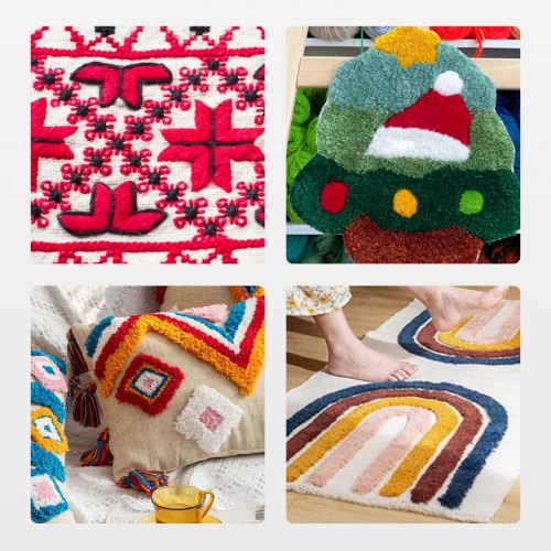 Tufting Gun 2 In 1 Cut Loop Pile Electric Carpet Weaving Flocking Machine Rug