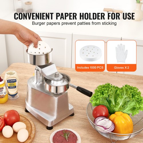 Commercial Burger Patty Maker 100mm4inch Hamburger Beef Patty Maker Heavy