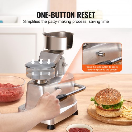 Commercial Burger Patty Maker 100mm4inch Hamburger Beef Patty Maker Heavy