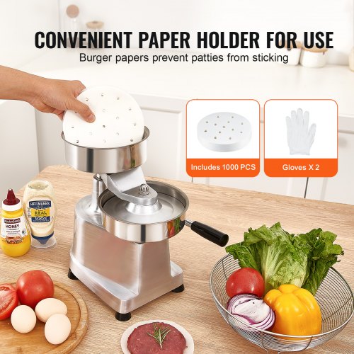 Commercial Burger Patty Maker 150Mm6Inch Hamburger Beef Heavy Duty Foodgrade
