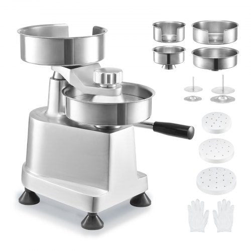 Commercial Burger Patty Maker Hamburger Beef With 3 Convertible Mold456Inch