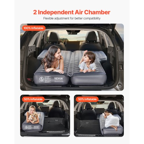 Car Air Mattress Inflatable Car Camping Mattress Oxford Thickened Travel
