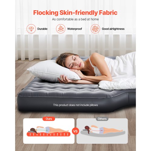 Car Air Mattress Inflatable Car Camping Mattress Oxford Thickened Travel