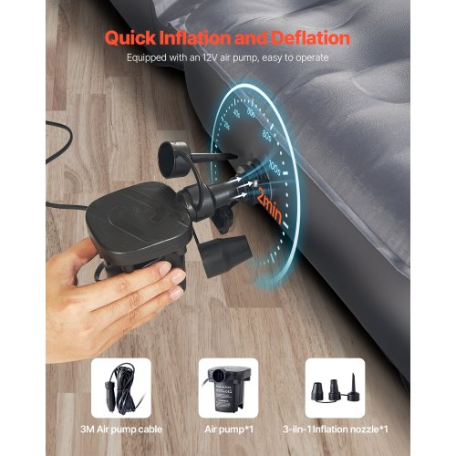 Car Air Mattress Inflatable Car Camping Mattress Oxford Thickened Travel
