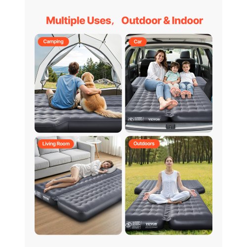 Car Air Mattress Inflatable Car Camping Mattress Oxford Thickened Travel
