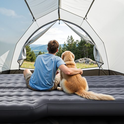 Car Air Mattress Inflatable Car Camping Mattress Oxford Thickened Travel