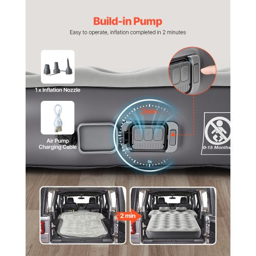 Car Air Mattress Fits Toyota 4runner Jeep Wrangler Inflatable Car Camping