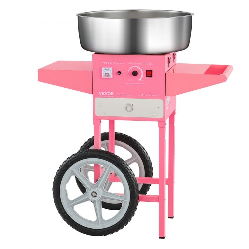 Electric Cotton Candy Machine With Cart 1000W Commercial Floss Maker 20.5 In lb