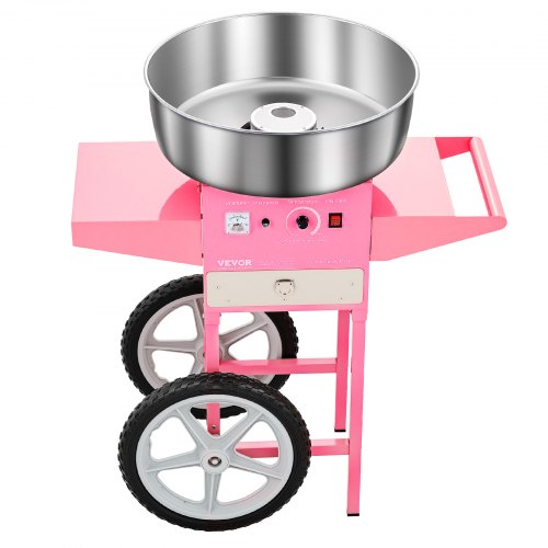 Electric Cotton Candy Machine With Cart 1000W Commercial Floss Maker 20.5 In lb