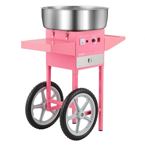 Electric Cotton Candy Machine With Cart 1000W Commercial Floss Maker 20.5 In lb