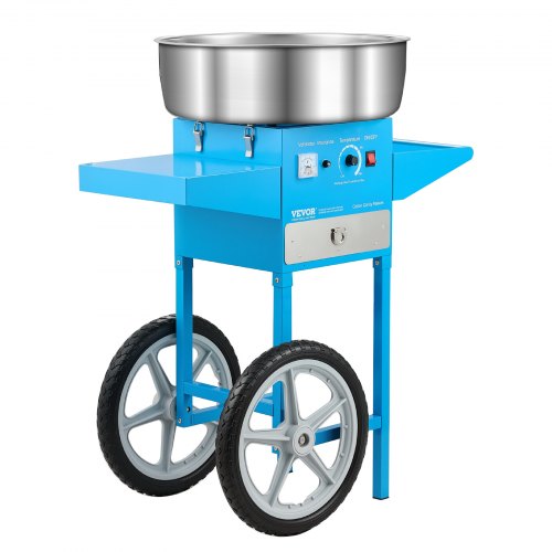 Electric Cotton Candy Machine With Cart 1000W Commercial Floss Maker 20.5 In 33 3