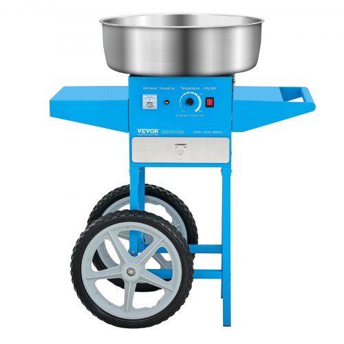 Electric Cotton Candy Machine With Cart 1000W Commercial Floss Maker 20.5 In 33 3