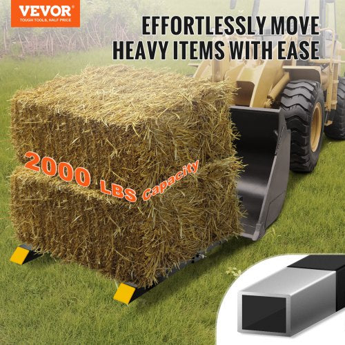Pallet Forks 2000 lbs Capacity Clamp on Pallet Forks 43 Tractor Bucket