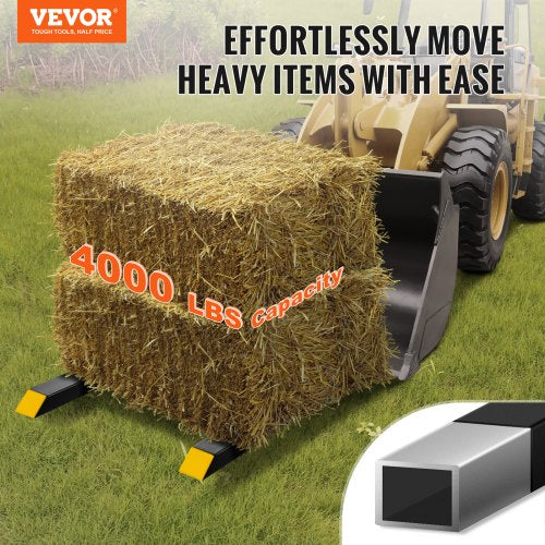 Pallet Forks 4000 Lbs Capacity Clamp On 60 Tractor Bucket Heavy Duty Front