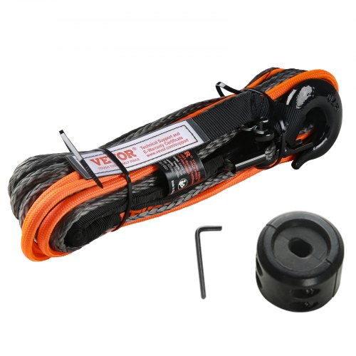 Synthetic Winch Rope 316 Inch x 50 Feet 8350 lbs Synthetic Winch Line