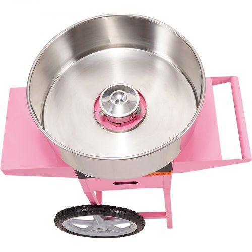 Electric Cotton Candy Machine With Cart 1000W Commercial Floss Maker Stainless