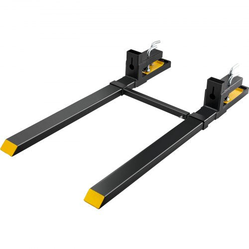 Pallet Forks 4000 Lbs Clamp On 60 Total Length Heavy Duty With Adjustable