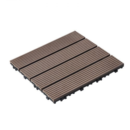 Interlocking Deck Tiles Plastic Wood 27 Pack12x12 27 sq ft Waterproof