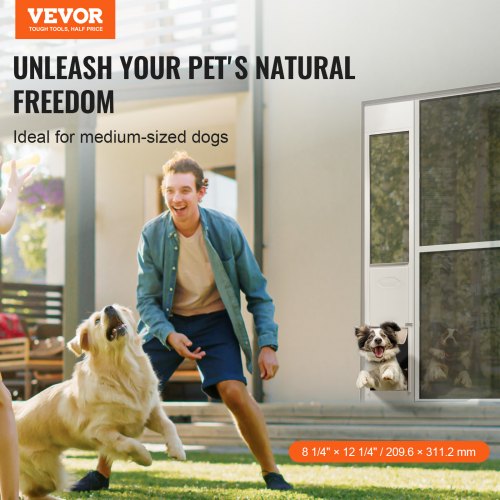 Dog Door for Sliding Glass Door 75 7880 1116 Adjustable Height Doggy