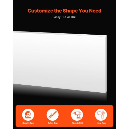 HDPE Plastic Sheet Board 1 Pack High Density Polyethylene Sheet Plastic