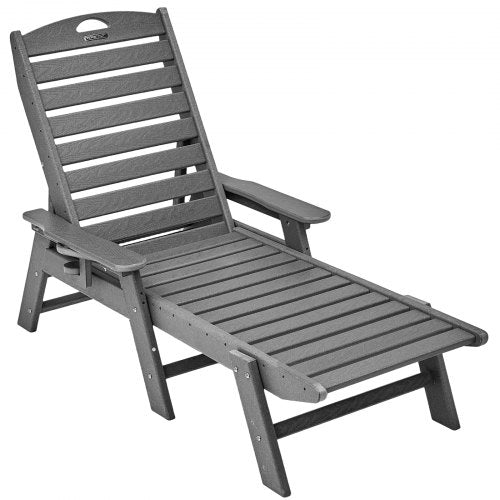 Chaise Lounge Chair 400 Lbs Weight Capacity 6 Positions Adjustable Patio